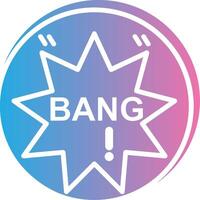 Bang Isometric Web Illustration vector