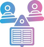 Right To Education Gradient Style Element vector