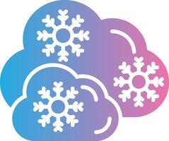 Snowy Color Block Badge vector