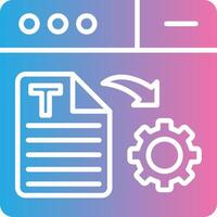 Text Generator Outlined Concept Piece vector