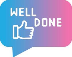 Well Done Handcrafted UI Symbol vector