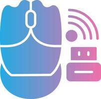 Wireless Mouse Digital Tech Element vector
