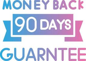 90 Days Clean Frame Object vector