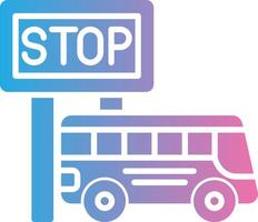 Bus Station Vibrant Visual Object vector