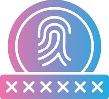 Biometric Recognition Geometric App Mark vector