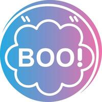 Boo Solid Fill Symbol vector