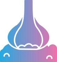 Garlic Solid Fill Symbol vector