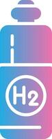 Hydrogen Geometric Style Badge vector
