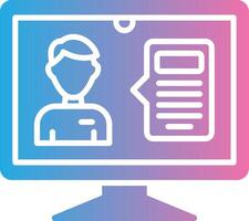 Online Interview Responsive App Shape vector