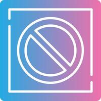 Prohibition Gradient Color Form vector