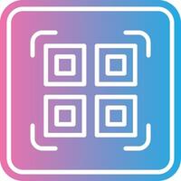 Qr Code Scan Clean UI Concept vector
