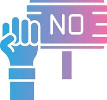 Protest Monochrome Line Graphic vector