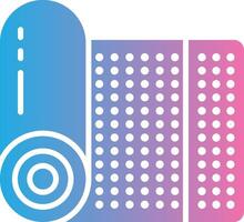 Yoga Mat Sharp Line Mark vector