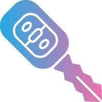 Car Key Modern Interface Badge vector