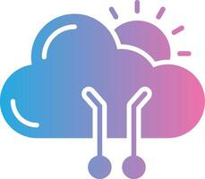 Cloud UX Focused Shape vector
