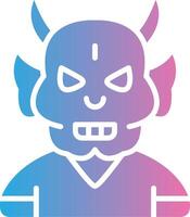 Devil Solid Fill Symbol vector
