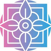 Mandala High Contrast Badge vector