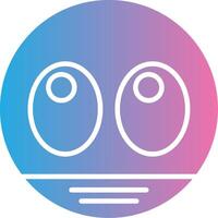 Googly Eyes Compact Web Symbol vector