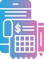 Digital Invoice Futuristic UI Mark vector