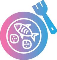 Fried Fish User-Friendly Drawing vector