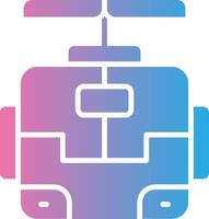 Robot Sleek Visual Mark vector