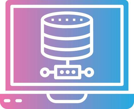 Database Outlined Frame Object vector