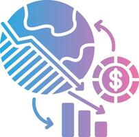 Economic Crisis Cool Tone Form vector