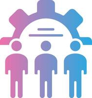 Team Building Outlined Frame Object vector
