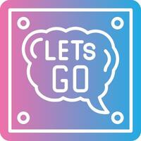 Lets Go Geometric App Mark vector