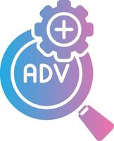 Advanced Search Iconic Line Form vector