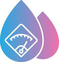 Water Consumption Simplified Line Mark vector