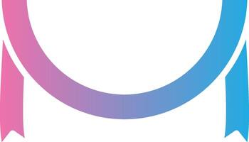 Circle Ribbon UI Badge vector