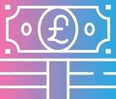 Pound Neon UI Symbol vector