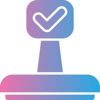 Approved Neon UI Symbol vector