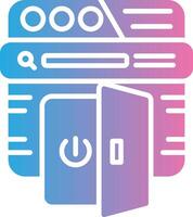 Log Out Illustrated Concept Graphic vector