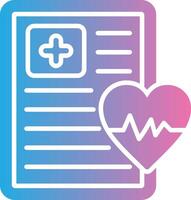 Medical Report Soft Outline Graphic vector