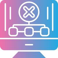 No Connection Muted Tone Element vector