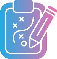 A clipboard with a pencil and cross marks on it vector