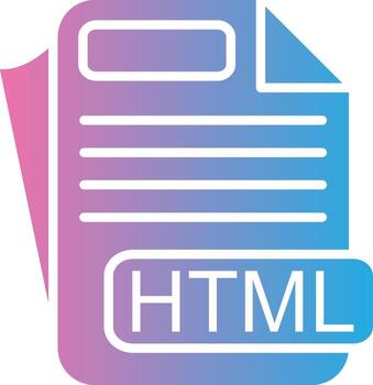 html documento icono vector