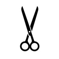 Black Scissors Icon Isolated on White Background for Graphic Design vector