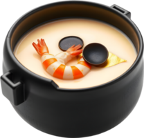 Egg custard dish showing delicious soft gourmet Japanese texture. . png