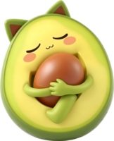 Child-friendly avocado cartoon ideal for playful projects. . png