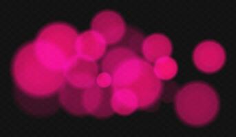 Pink lights on a black background vector