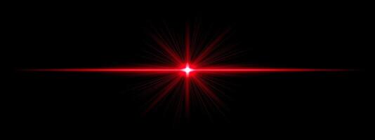 A red star on a black background vector