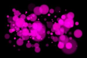 Pink circles on black background vector