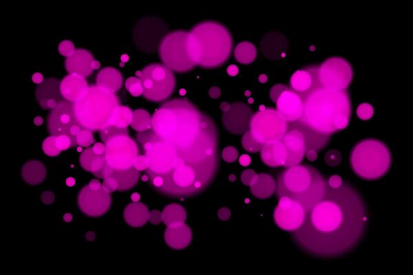 Pink circles on black background