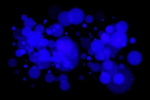 Blue circles on a black background vector