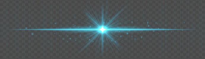 A blue starburst effect with a bright light vector