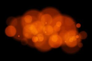 Orange bokeh abstract background vector