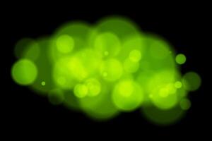 Green light on black background vector